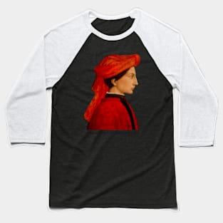 Portrait of Matteo Olivieri Baseball T-Shirt